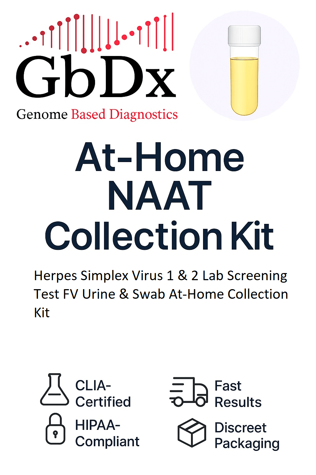 At - Home Herpes Simplex Virus 1 & 2 Test - Genome - Based Diagnostics